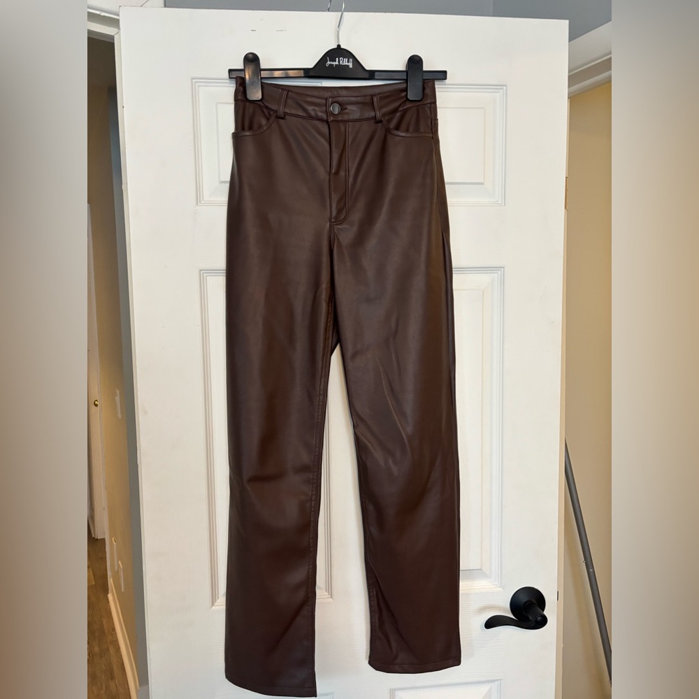 Pleather pants